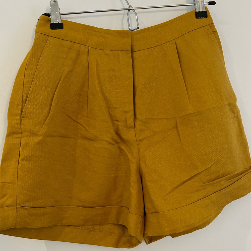 Frank and Oak high rise shorts
